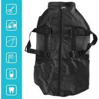 Sac de contention pour toilettage de chat, imperméable, à ouverture facile, avec doublure en maille, pour le bain et l'extérieur, en polyester