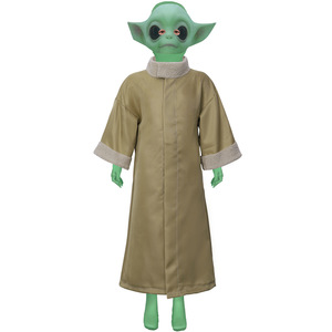 Costume de cosplay Baby Yoda pour enfants, ensemble de robes pour Halloween, tenue Star Wars pour garçons, en stock - Product Image 1