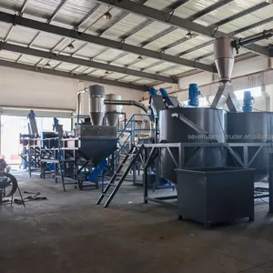 High Output PET Beverage Bottle Crushing Wash Recycled Machine ldpe hdpe Plastic Washing Recycling Line/hdpe cutting machine