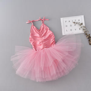 <span class=keywords><strong>Pink</strong></span> gaun balet anak-anak kamisol suspender lipit Jumpsuit ketat untuk kinerja pas liburan bayi perempuan Tutu <span class=keywords><strong>Leotard</strong></span> - Product Image 1