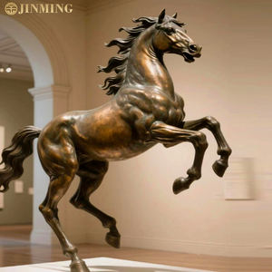 Özel yapılmış büyük ölçekli yaşam boyu Pegasus heykelleri, Modern İskandinav bronz Metal döküm bakır at heykelleri - Product Image 5