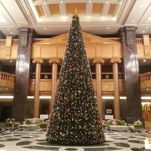 Kualitas Terbaik Komersial Dekorasi Natal Di Luar Ruangan Pusat Perbelanjaan Dihiasi Pohon Natal
