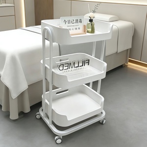 Carrito de Belleza Móvil, Carrito Multifuncional para Salón de Belleza y SPA, Estante de Almacenamiento para Uñas con Ruedas en Venta - Product Image 3