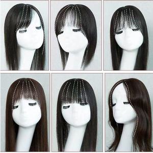 วิกผมจริงทำจากผ้าไหมที่ศีรษะ<span class=keywords><strong>ล้าน</strong></span>สำหรับ<span class=keywords><strong>ผู้หญิง</strong></span>แถมฟรี100% ขอบผมมนุษย์แบบเรมมี่ - Product Image 5