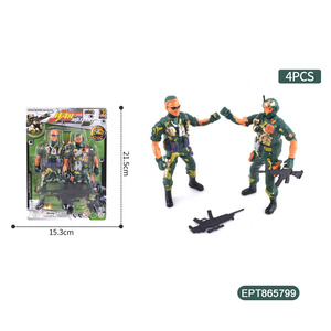 EPT Military Ops Green Plastic Army Figure Play Set 5PCs Series <span class=keywords><strong>Soldados</strong></span> de juguete con pistolas de tiro para niños y niños - Product Image 3