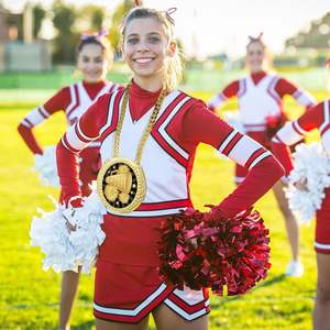 Personnalisez toutes sortes de médailles de champion de mode pour les ligues et les équipes de cheerleading, badge exclusif pour commémorer le moment de la médaille éternelle - Product Image 3