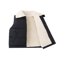 Vêtements d'extérieur automne hiver garçons filles sans manches à capuche