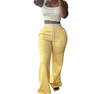 ชุดเซ็ต 2 ชิ้น เสื้อกล้ามแบบผูกคอ ดีไซน์เอวคู่ กางเกงขายาวเอวสูงทรงขากว้าง สไตล์ลำลองสปอร์ต แฟชั่นสำหรับผู้หญิง ประจำฤดูร้อน - Product Image 4