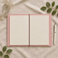 Carnet de notes A5 à couverture rigide, 60 feuilles, reliure cousue, élastique, couleur de bord personnalisée, journal promotionnel