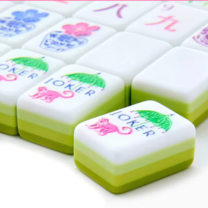 Juego de Mahjong Americano Plegable de 4 Niveles, 160 Fichas de Color Verde Intenso, de Lujo y Moderno, Personalizable, Bajo MOQ, Directo de Fábrica - Product Image 5