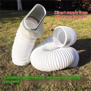 Tuyau d'évacuation pour <span class=keywords><strong>climatiseur</strong></span> portable 130/150 mm, tuyau d'aération télescopique en PP ondulé - Product Image 3