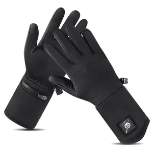 Su geçirmez ısı termal el ısıtıcı eldiven astar 7.4v erkekler sıcak USB şarj edilebilir elektrikli isıtmalı kayak eldiven kış için soğuk