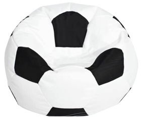 Maxfree Housse de pouf sans rembourrage pour enfants et bébés, motif football, pour salon intérieur - Product Image 1