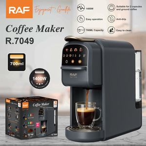 <span class=keywords><strong>Cafetera</strong></span> de Cápsulas RAF R.7049 1400W 700ML 3 en 1 para <span class=keywords><strong>Nespresso</strong></span>, <span class=keywords><strong>Dolce</strong></span> <span class=keywords><strong>Gusto</strong></span> y Café Molido, Fácil Operación, Preparación Casera - Product Image 2