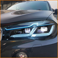Conjunto de Faros Delanteros LED para BMW X5 F15 2014-2018, Actualización al Estilo X5M Competition G05 LCI 2023, Accesorios para Lámparas Delanteras