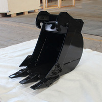 XZFE 12 inci Bucket Excavator Standar untuk Mini Excavator, Cocok untuk Bobcat E26 E35 Quick Attach