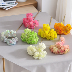 3-Pronged Artificial Succulent Rice <b>Berry</b> Stem Realistic Sedum Spray for Home Table Decoration DIY Floral Decor - Product Image 3