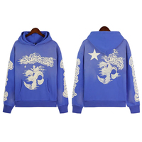Ensembles de survêtements personnalisés avec logo, design Y2K, en molleton doublé éponge, comprenant un sweat à capuche et un pantalon de jogging, impression sérigraphique, style streetwear