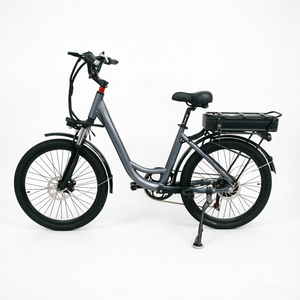 Bicicleta Eléctrica Urbana Deportiva con Motor Trasero sin Escobillas, 7 Velocidades, Portaequipajes Trasero, Llantas de 26 Pulgadas, Batería de Litio de 48V 8Ah, Aluminio - Product Image 1