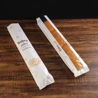 Sacs en papier kraft de luxe de qualité alimentaire avec logo, matériau épaissi, emballage résistant à l'huile avec fenêtre et pelliculage pour le pain