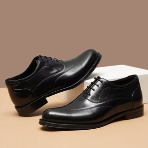 Hot Selling Products 2025 Fashion Ankle Walking Style <b>Boots</b> Men Business Shoes Genuine Leather Men's Office Dress Shoes Oxfords - Product Image 1