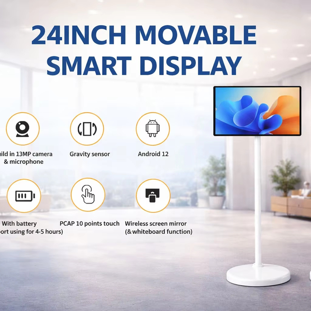Hot Selling 22 Inch LCD Touchscreen Monitor Commercial Indoor Advertising Display Screen Portable Smart TV Digital Signage OEM