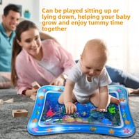 Tapis de jeu aquatique gonflable pour enfants, coussin de siège en PVC rempli d'eau pour ramper