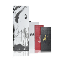 Boîte cadeau de luxe personnalisée noire et blanche pour colliers et ceintures, emballage rigide en carton avec revêtement UV, gaufrage, pelliculage mat et dorure à chaud