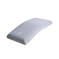 Oreiller de luxe à mémoire de forme bio-sourcée pour la protection cervicale, avec noyau personnalisable et motif uni, idéal pour la chambre à coucher