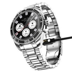 Mới nhất R1 Đồng hồ thông minh màn hình lớn không thấm nước theo dõi nhịp tim IP68 điện thoại di động kết nối La Bàn Dây đeo bằng thép không gỉ - Product Image 5