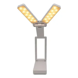 2-in-1 <b>Foldable</b> <b>Desk</b> Lamp with Flexible USB Arm - Product Image 1