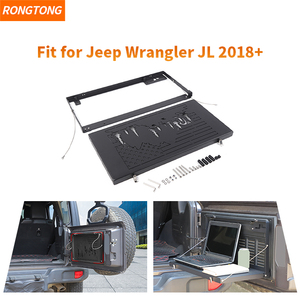 Estante de almacenamiento multifuncional de Metal para puerta trasera de coche plegable Compatible con Jeep Wrangler 2018 + Accesorios Automotrices - Product Image 6