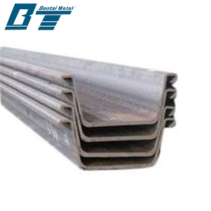 Laminati a caldo Sy295 Sy390 400*100*10.5mm Q235 S355 tipo II <span class=keywords><strong>Iiii</strong></span> Z forma U Larsen lamiera di acciaio pila - Product Image 2