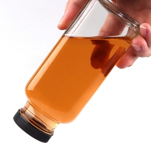 Bouteille en <span class=keywords><strong>verre</strong></span> ronde pour jus de 16 oz, 500 ml, 250 ml, 350 ml, pour boissons, retour <span class=keywords><strong>à</strong></span> l'école, stockage d'aliments secs, étanche, sans BPA, écologique - Product Image 3