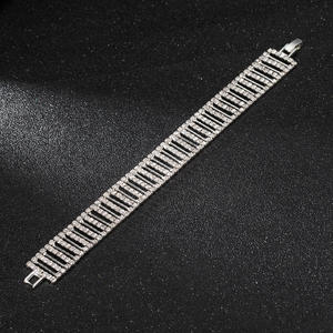 Pulsera Elástica de Diamantes de Una Sola Hilera, Estilo Europeo y Americano, para Estudiantes, Linda Pulsera de Cristal, Pulsera Económica para Hermanas - Product Image 4