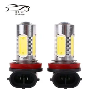 Bohlam LED Kabut Mobil, Daya Tinggi H7 7.5W COB LED Putih 6000K Mobil Auto Kabut Mengemudi DRL Lampu Depan H7 LED Lampu Berjalan