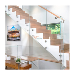 Văn phòng thương mại bệnh viện trong nhà kính nhiều lớp cầu thang tay lan can thép không gỉ lan can phù hợp Kit - Product Image 4