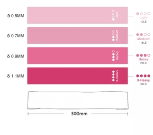 Bán Buôn Tùy Chỉnh Tập Thể Dục Vòng Ban Nhạc Làm Cho Của Riêng Bạn Latex Kháng Ban Nhạc Thiết Lập Với Logo Ban Nhạc Đàn Hồi Cho Tập Thể Dục - Product Image 1
