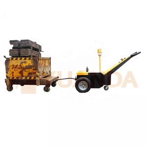 Rubber Wheel Walking Type Battery Baggage <b>Trolley</b> Cart Hand <b>Pull</b> Tow Tractor for Luggage - Product Image 5