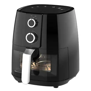 Customizable Family Party Visible Hot Air Fryer 3.8l Electric Smart Kitcten Appliance With Nonstick Basket