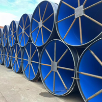 Tuyau en acier anti-corrosion 3PE revêtu API 5L ERW pour la transmission d'hydrocarbures, d'eau et de gaz, services de forage et de découpe/soudage