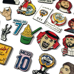 Saudi biểu tượng tùy chỉnh nhà sản xuất kim loại ve áo men pins cứng huy hiệu phim hoạt hình Trâm cho hijab phong cách truyền thống cho mũ - Product Image 3