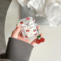 Nouveau mignon arc cerise TPU étui de protection pour écouteurs pour Airpods 1 2 3 4 génération housse d'écouteur antichoc pour Airpods Pro 2