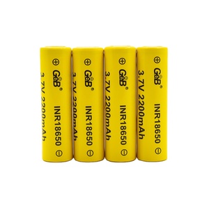 הסיטונאי משלוח לכווץ גלישת צהוב pvc נטענת לי סוללה יון 18650 3.7v 2200mah תא סוללה גלילי 18650 - Product Image 3