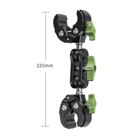 Lanparte Support de caméra d'action en métal flexible Super Clamp Adaptateur de montage à rotule Bras magique universel