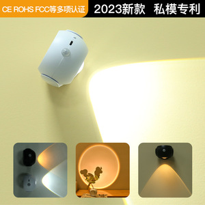 Luz nocturna inalámbrica con sensor de cuerpo humano, LED redondo, blanco cálido, regulable, funciona con pilas, para pasillo, recibidor, entrada, pared - Product Image 5
