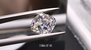 <span class=keywords><strong>Diamant</strong></span> de laboratoire certifié IGI, taille Old Cushion, 7,09 carats, couleur EF, clarté VS, sans conflit, pour bijoux vintage et antiques - Product Image 4