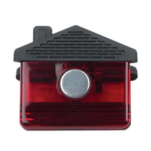 Clip per Fogli Personalizzabili con Logo, Ecologici, in Plastica Resistente, a Forma di Casa, con Impugnatura Magnetica per Frigorifero - Product Image 3