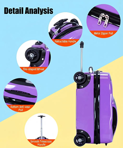 Venta al por mayor de fábrica, equipaje para niños, barato, ligero, con forma de coche, maleta con ruedas para niños, <span class=keywords><strong>maletas</strong></span> bonitas de dibujos animados para uso escolar - Product Image 2