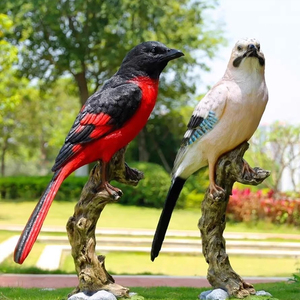 Custom Fiberglass Bird Sculpture Life Size Eagle Dove Owl Swan Ostrich Animal Statue for Garden Park Decoration - Product Image 3